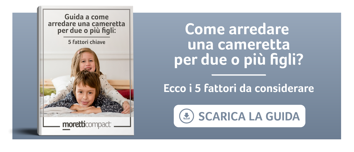 Scarica la guida all'arredamento di camerette per due o più figli!